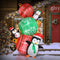Inflatable Lighted Christmas Decoration Penguins With Colorful Balls 8.9 FT