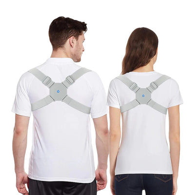 Intelligent Vibrating Posture Trainer Adjustable Upper Back Brace Corrector