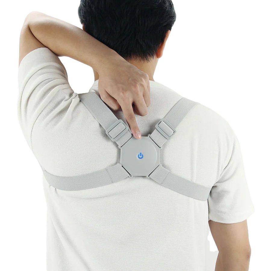Intelligent Vibrating Posture Trainer Adjustable Upper Back Brace Corrector