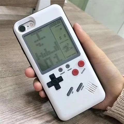 IPhone Retro Game Case Classic Black And White Design
