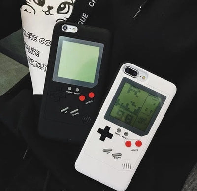 IPhone Retro Game Case Classic Black And White Design