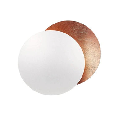 Italian Moon Wall Lamp Silver Rotating Eclipse Design For Bedroom