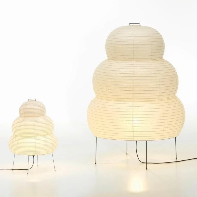 Noguchi Style Floor Lamp White Rice Paper LED Minimalist Lighting