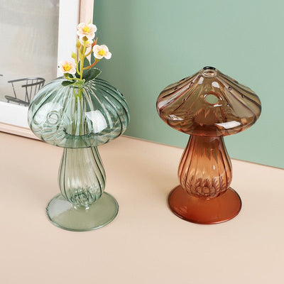 Jelly Mushroom Glass Vase Nordic Hydroponic Aromatherapy Bottle For Plants
