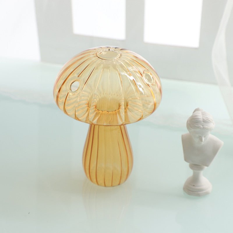 Jelly Mushroom Glass Vase Nordic Hydroponic Aromatherapy Bottle For Plants