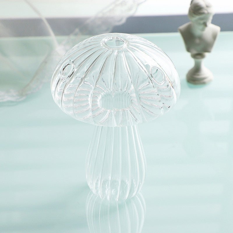 Jelly Mushroom Glass Vase Nordic Hydroponic Aromatherapy Bottle For Plants