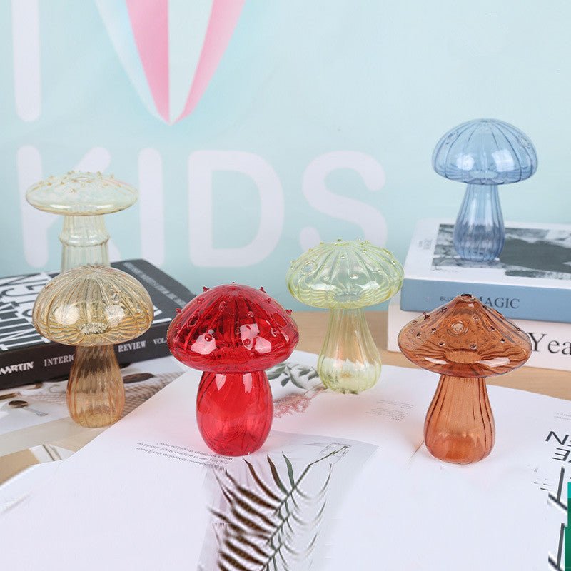 Jelly Mushroom Glass Vase Nordic Hydroponic Aromatherapy Bottle For Plants