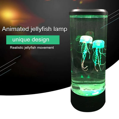 Jellyfish Lava Lamp LED 7 Color Mood Light For Bedroom Office Decor