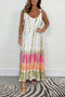 Tie Dye Maxi Dress Handmade Summer Casual Boho Style
