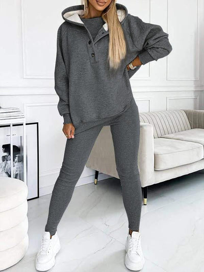 Hooded Sweatshirt Suit Casual Comfortable Stylish Outfit Set