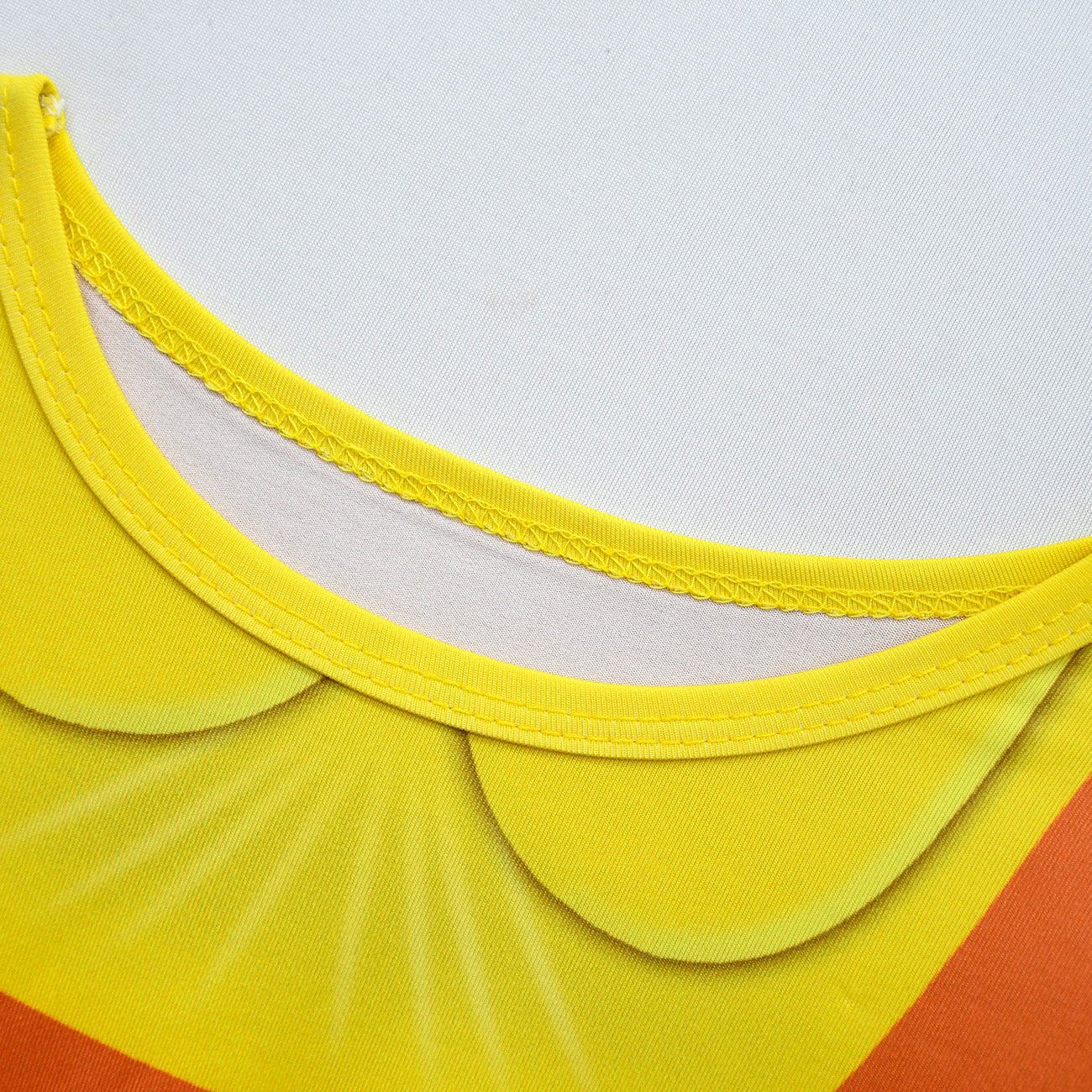 Kids Doll Dress Yellow Long Sleeve Squid Costume For Party