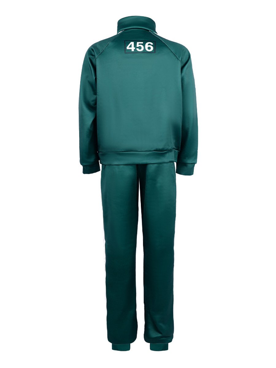 Player 456 Track Suit Green Zipper Jacket And Pants Set