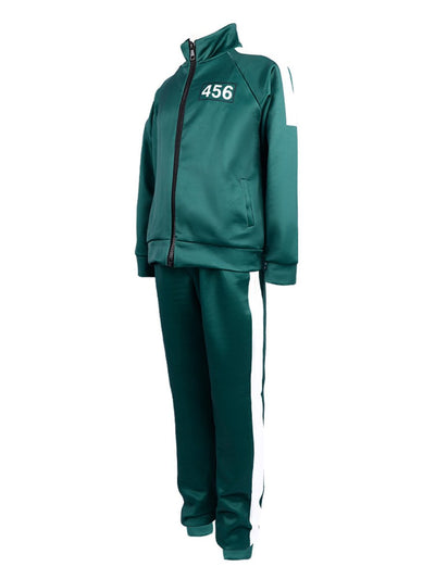 Player 456 Track Suit Green Zipper Jacket And Pants Set