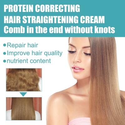 Keratin Hair Straightening Cream Professional Smoothing Treatment For All Hair Types