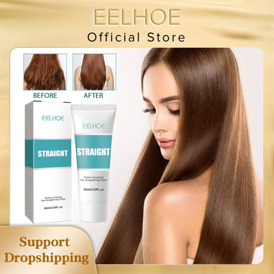 Keratin Hair Straightening Cream Professional Smoothing Treatment For All Hair Types