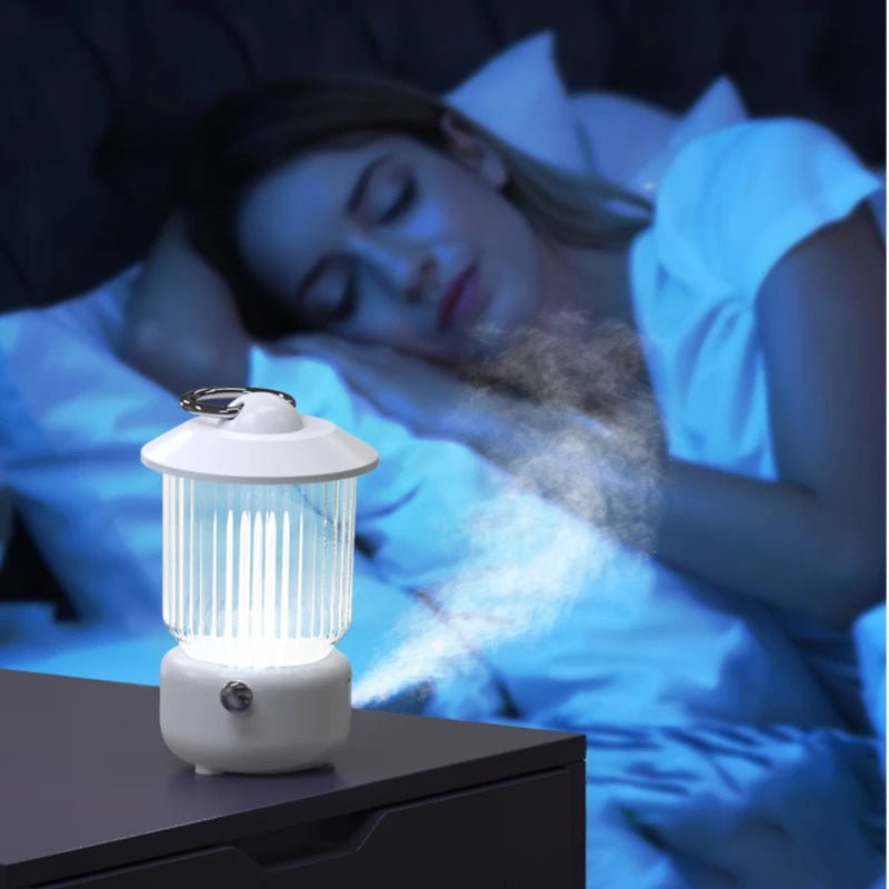 Kerosene Lamp Humidifier Wireless USB Mini Desktop Camping Light