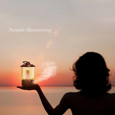 Kerosene Lamp Humidifier Wireless USB Mini Desktop Camping Light