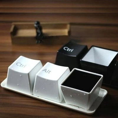 Keyboard Key Mugs Set Ctrl Del Alt Coffee Cups Office Gift