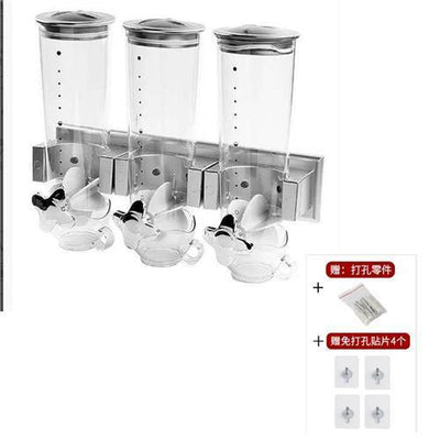 Kitchen Cereal Dispenser For Oatmeal Rice Dry Food Storage