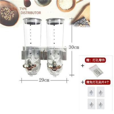 Kitchen Cereal Dispenser For Oatmeal Rice Dry Food Storage