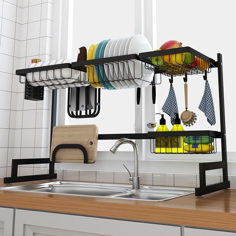 Kitchen Over The Sink Dish Drying Rack Space Saving Organizer
