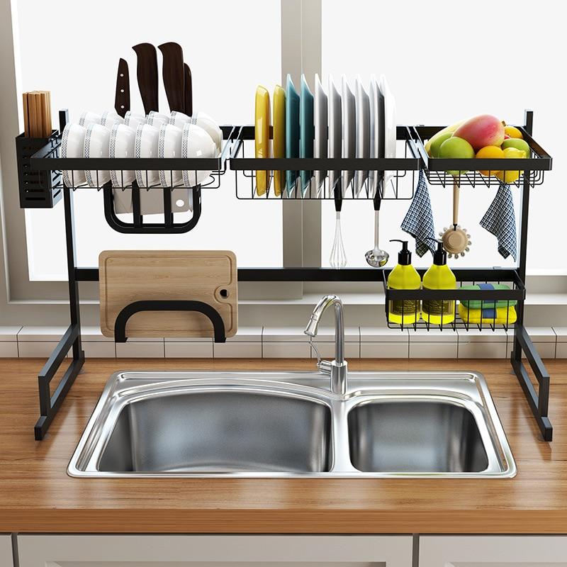 Kitchen Over The Sink Dish Drying Rack Space Saving Organizer