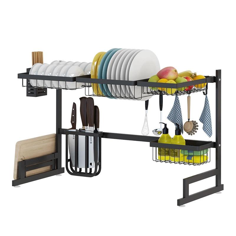 Kitchen Over The Sink Dish Drying Rack Space Saving Organizer