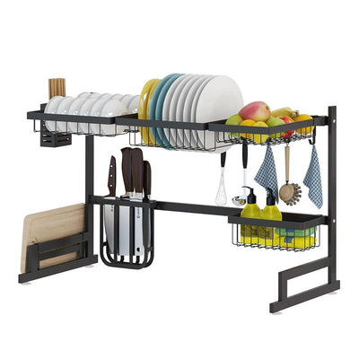Kitchen Over The Sink Dish Drying Rack Space Saving Organizer