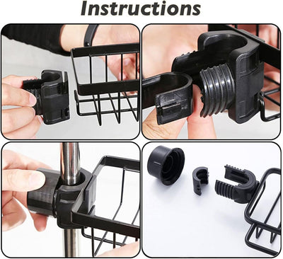 Kitchen Sink Drain Rack Hanging Faucet Organizer For Efficient Storage