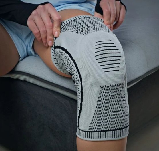 Knee Compression Sleeve Support Brace For Running Cycling Basketball Football