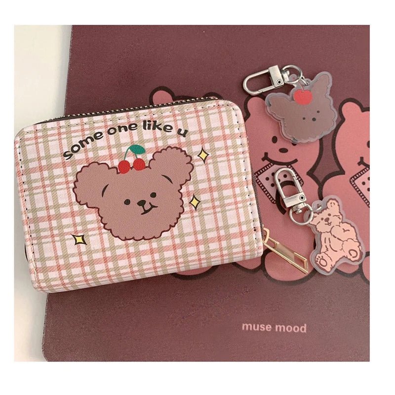 Korean Cartoon Wallet Cute Toast Bread PU Coin Purse Card Holder