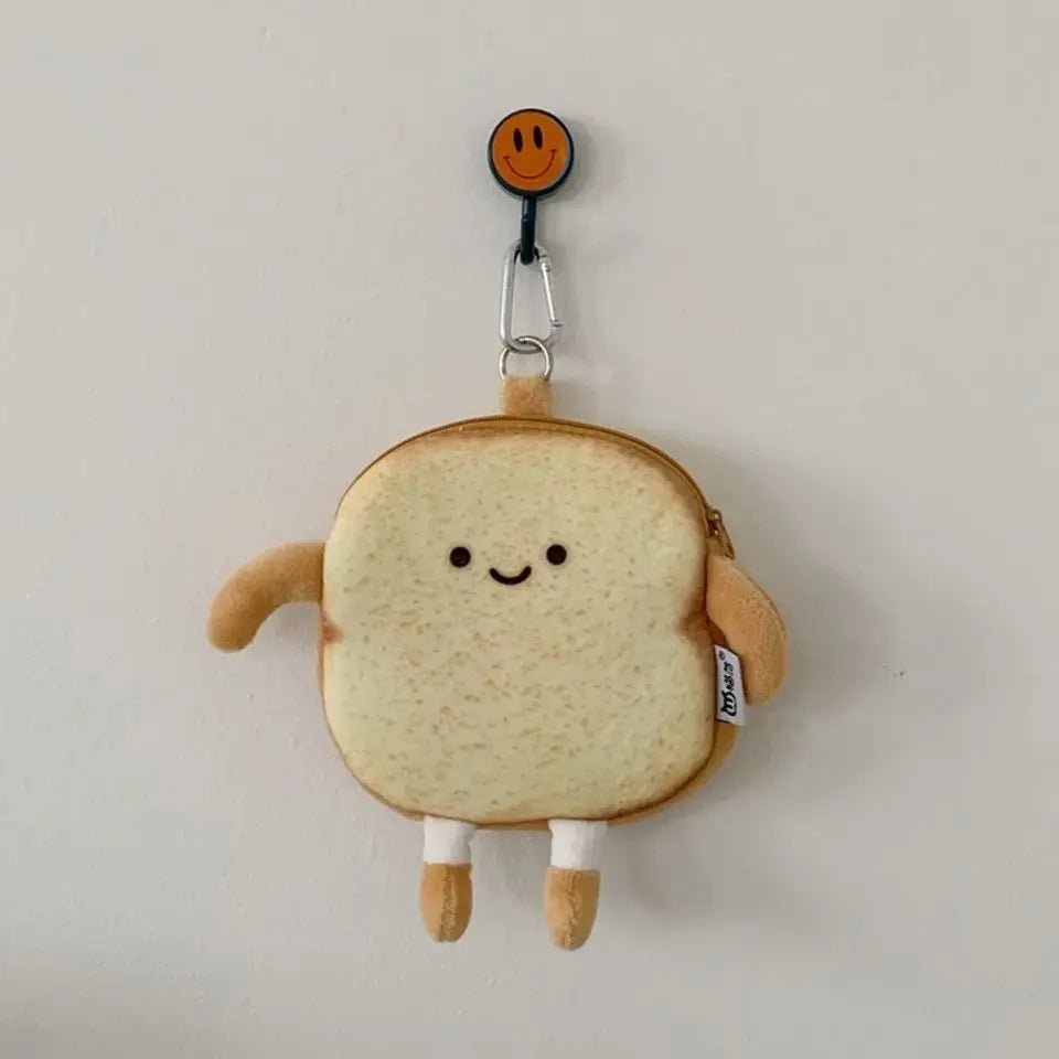 Korean Cartoon Wallet Cute Toast Bread PU Coin Purse Card Holder