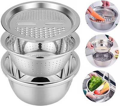 Germany Multifunctional Stainless Steel Basin For Kitchen And Outdoor Use
