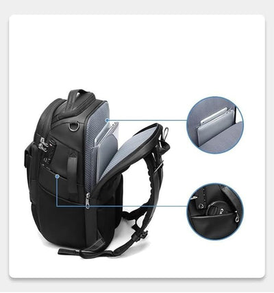 Large Capacity Camera Backpack With Laptop Compartment And Tripod Holder