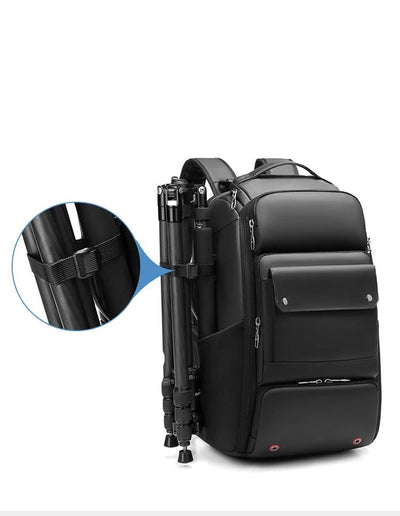 Large Capacity Camera Backpack With Laptop Compartment And Tripod Holder