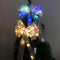 Large Printed Light Up Christmas Bow Hanging Decoration