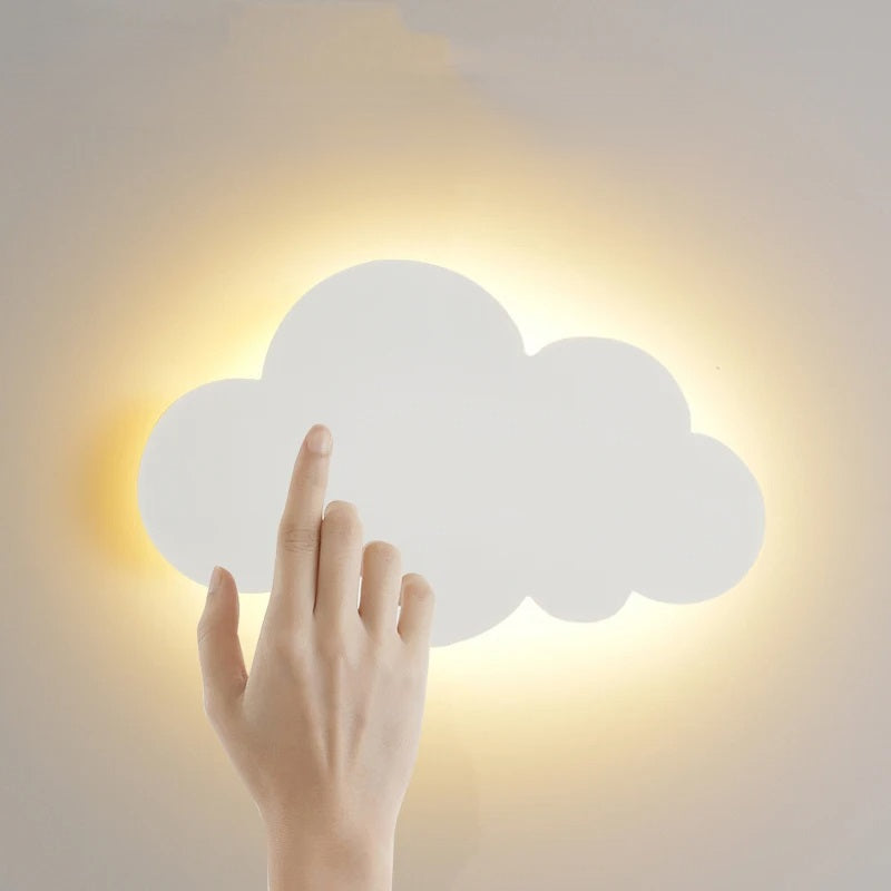 LED Cloud Wall Lamp Warm Glow Touch Control For Baby Room Decor