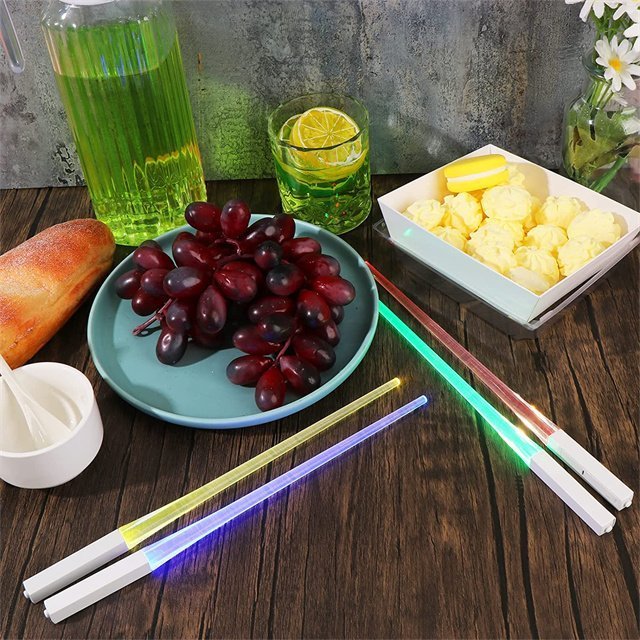 LED Chopsticks Lightsaber Style For Dining Kitchen Party Use