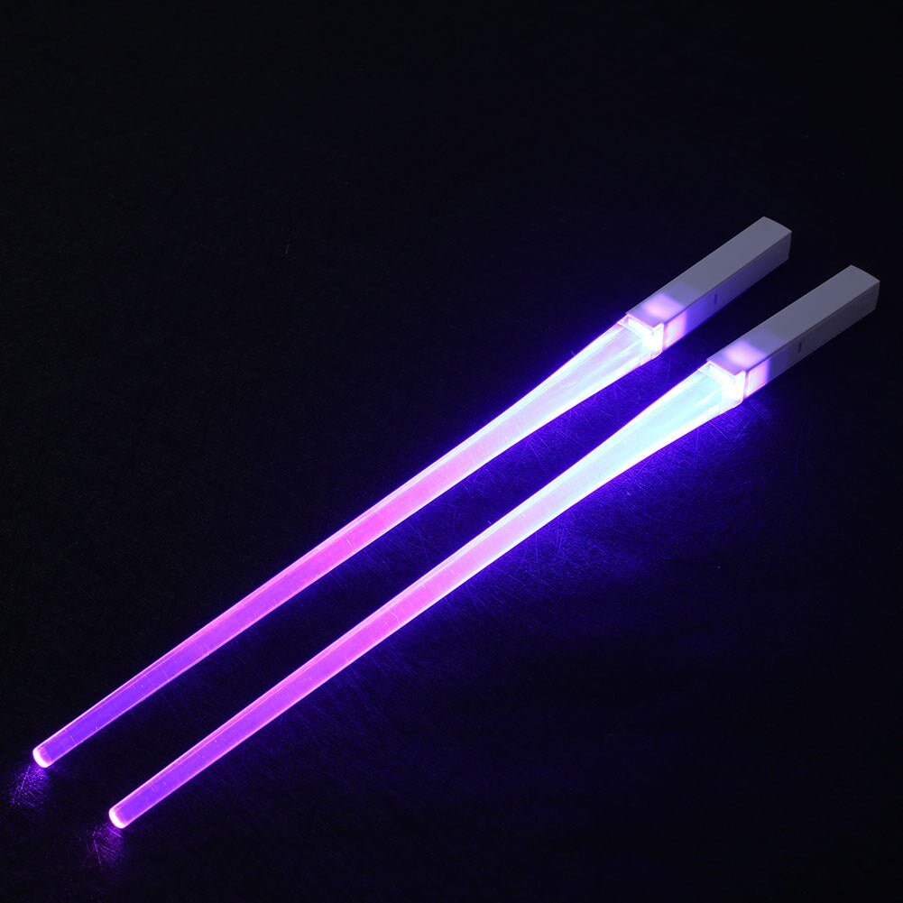 LED Chopsticks Lightsaber Style For Dining Kitchen Party Use