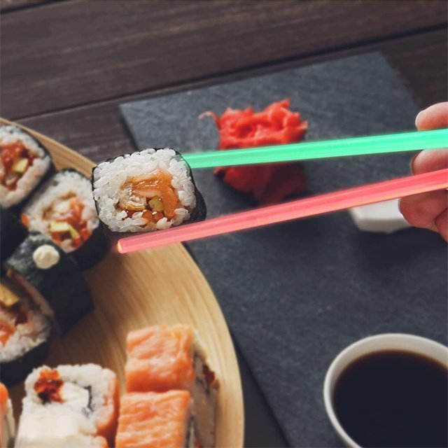 LED Chopsticks Lightsaber Style For Dining Kitchen Party Use