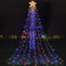 LED Christmas Tree Light Five-Pointed Star Waterfall Outdoor Yard Decor