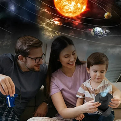 LED Galaxy Starry Sky Projector With 360 Degree Rotation Night Light
