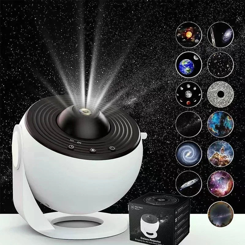 LED Galaxy Starry Sky Projector With 360 Degree Rotation Night Light