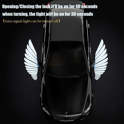 LED Car Door Light Angel Wings Ghost Shadow Projector