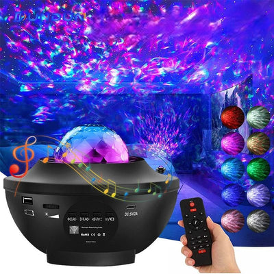 Galaxy Projector LED Lights Starry Sky Night Light For Bedroom