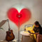 LED Love Heart Shape Projector Light Romantic Rainbow Night Lamp