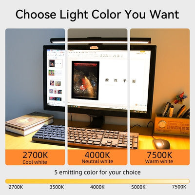 LED Monitor Lamp USB Powered Anti Glare For Home Office Use