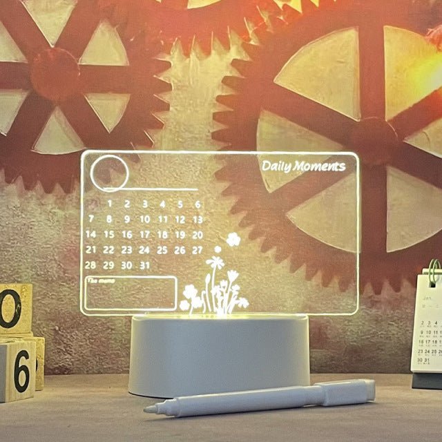 LED Note Board Night Lamp Creative Message Light For Bedroom Decor