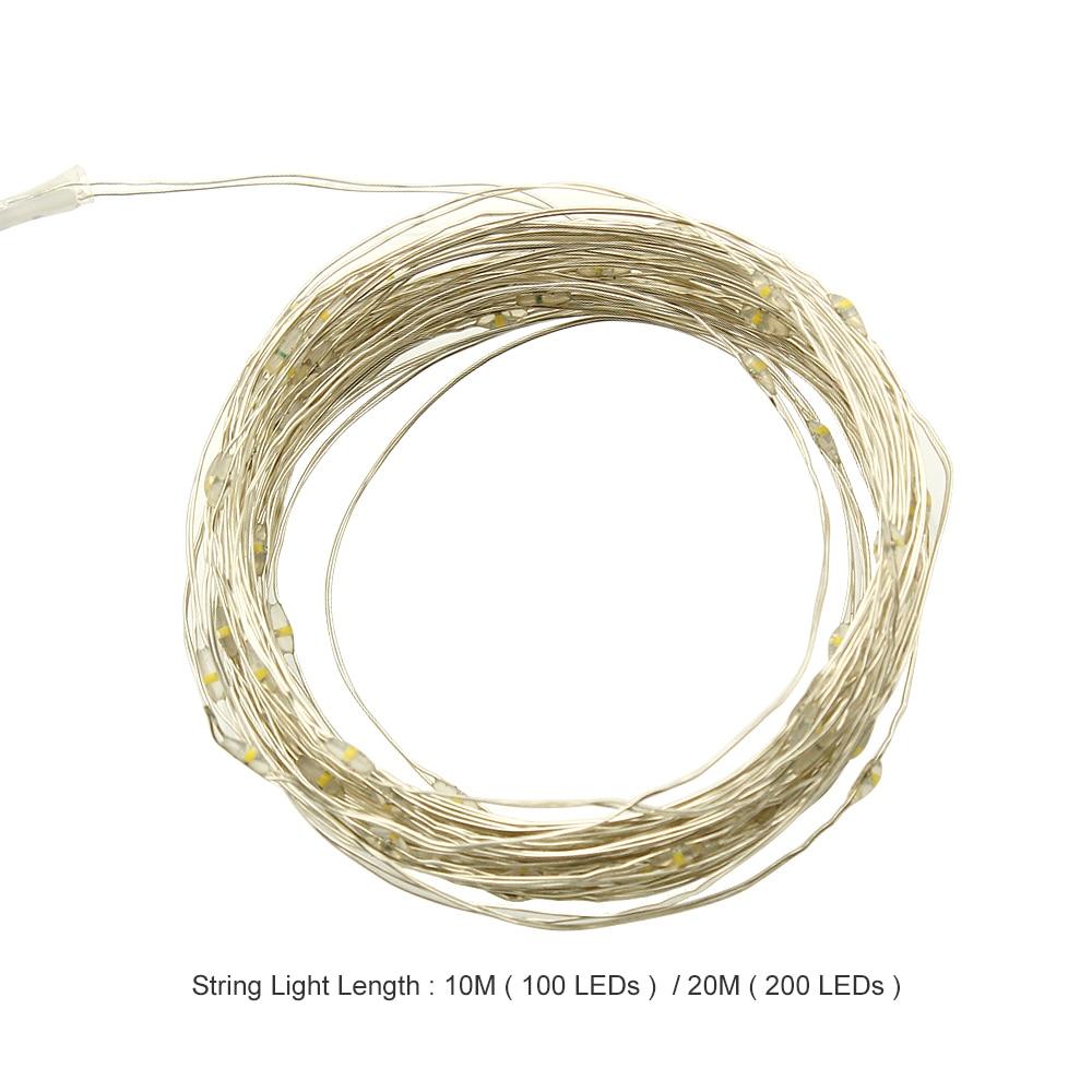 Solar Powered LED String Lights Outdoor Waterproof Fairy Lights