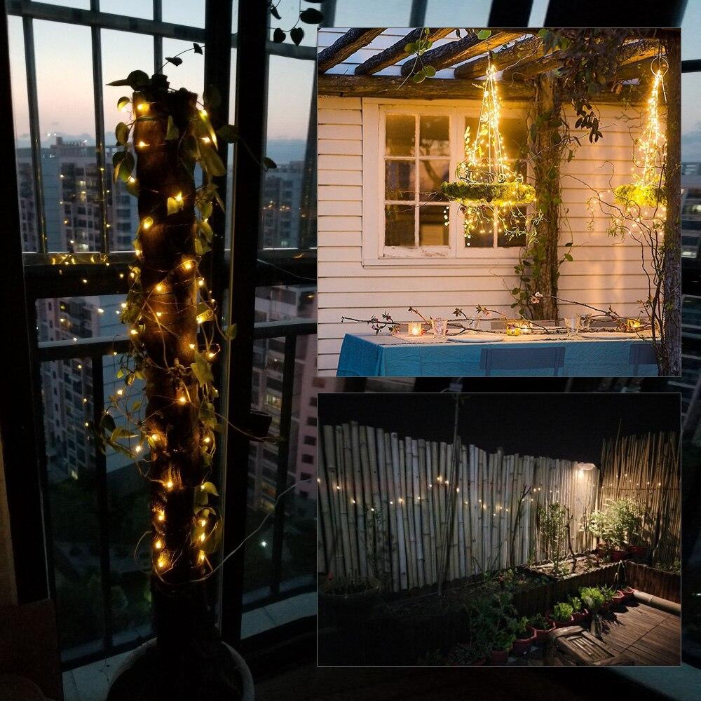 Solar Powered LED String Lights Outdoor Waterproof Fairy Lights